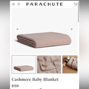 Parachute baby cashmere blanket - Dusty Rose
